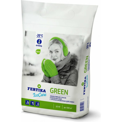 Fertika Реагент противогололедный Icecare Green 10 кг, Ф02560