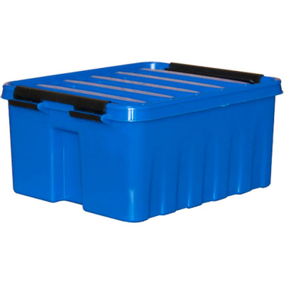 Rox Box Ящик п/п 210х170х100 мм с крышкой и клипсами, 2 л. синий 18692