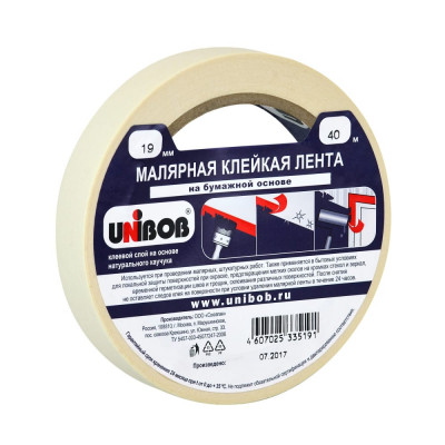 Малярная клейкая лента Unibob 214971