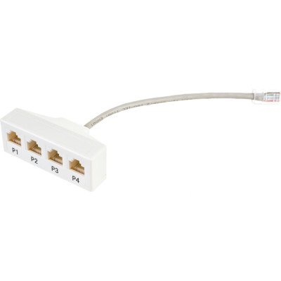 TWT Разветвитель RJ-45 на 4 четырехпарных параллельных порта RJ-45 -Y-1P4