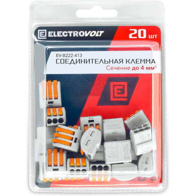 Универсальная трехпроводная клемма ELECTROVOLT 222-413 EV-B222-413_20