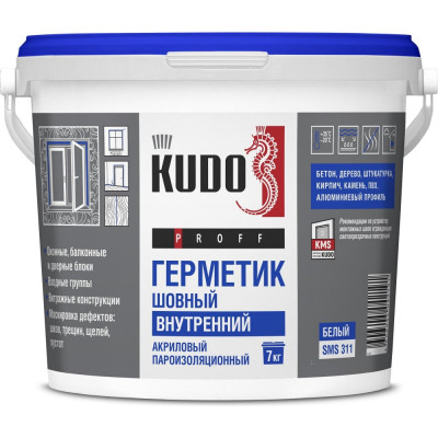 Акриловый пароизоляционный шовный герметик KUDO PROFF SMS-311 SMS-311