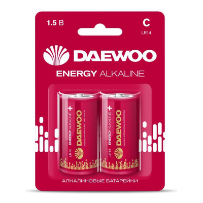 Daewoo Алкалиновая батарейка LR14 ENERGY Alkaline BL-2 5029996