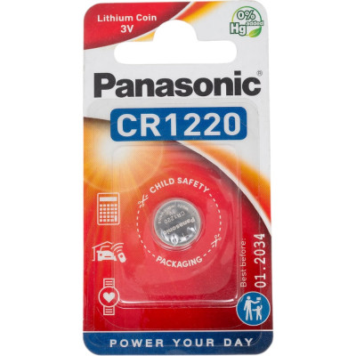 Panasonic Power Cells CR1220 B1 батарейка 5932