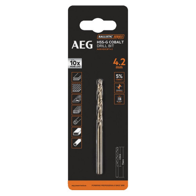 AEG Сверло с кобальтом 1шт.4.2х75mm AAKHSSCBT4-2 4932479329