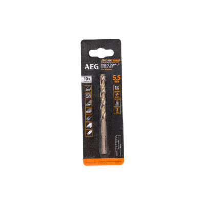 AEG Сверло с кобальтом 1шт.5.5х93mm AAKHSSCBT5-5 4932479333