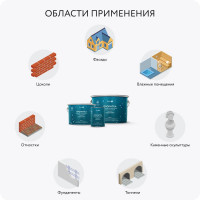 Гидрофобизатор для бетона, кирпича с эффектом "мокрого камня" Elcon Aqwell 9 л 00-00002942