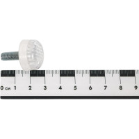 Крепеж номерного знака DolleX винты с белым катафотом KNV-02