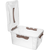 Универсальный ящик для хранения Econova Grand Box с замками и ручкой, 15,3 л 433200414