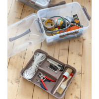 Универсальный ящик для хранения Econova Grand Box с замками и ручкой, 15,3 л 433200402