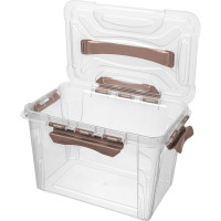 Универсальный Ящик для хранения Econova Grand Box с замками и ручкой, 6,65 л 433200214