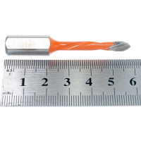 Сверло присадочное усиленное сквозное (5x57.5 мм; S=10x20 мм; LH) ROTIS 422.0557L