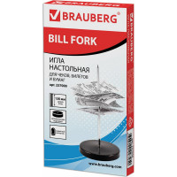 Настольная игла для чеков и билетов BRAUBERG 13 см, металлическая подставка 5285 237000