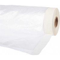 Пленка защитная прозрачная с клейкой малярной лентой (2.7х25 м; HDPE) РемоКолор 09-0-027