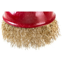 Кордщетка чашечная Профессионал для УШМ витая латунированная 75 мм 59597