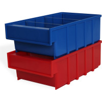 Пластиковый ящик ДиКом Б 400х185х100 синий 18.2014-092