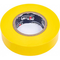 Изолента ПВХ UNIBOB 19 мм х 20 м, желтая, 150 мкм 211752