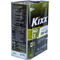 Моторное синтетическое масло KIXX PAO 5W40, API SP, ACEA C3 /4л L209244TE1
