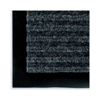 Влаговпитывающий ворсовый ребристый коврик OfficeClean 120х150 см, серый 285741