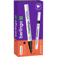 Маркер-краска Berlingo "Uniline PA200" черная, 2мм, нитро-основа, 12 шт. BMk_02201