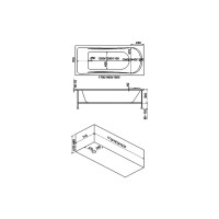 Ванна BAS Стайл 1600х700 каркас, комплект д/с В 00034