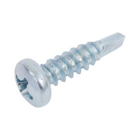 Саморез ZAMETAL 3,9х16 со сверлом и полусфер. головкой DIN 7504N, оц., 1000 шт ZA081771