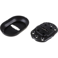 Накладка под сувальдный ключ Fuaro ESC-13S с автом. шторками BL-24 чёрный, 1 шт. 42351