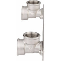 Уголки на планке для смесителя AQUALINK 1/2 x1/2 - 2 вн-вн 04510