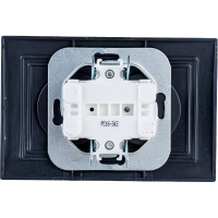 Розетка Bylectrica 2-местная СУ, серия УЮТ, графит, РС16-343 графит