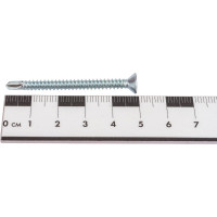 Саморез ZAMETAL 4,2х50 со сверлом и потайной головкой, DIN 7504Р, оц., 250 шт ZA082303