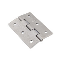 Полуширокая петля VORMANN 60x46х1,2 мм, нержавеющая сталь 010502060