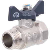 Шаровой кран AQUALINK вн-нар 3/4 B бабочка 1159