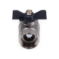 Кран шаровой AQUALINK вн-вн 1 B бабочка 1157 01157