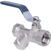 Шаровой кран AQUALINK вн-вн 1 Vs с фильтром ручка 2065