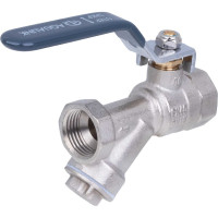 Шаровой кран AQUALINK вн-вн 1 Vs с фильтром ручка 2065