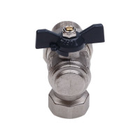 Шаровой кран AQUALINK со сгоном угловой вн-нар 1/2 LU B бабочка 01171