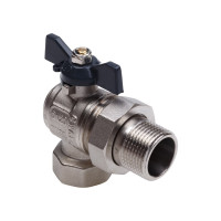 Шаровой кран AQUALINK со сгоном угловой вн-нар 1/2 LU B бабочка 01171