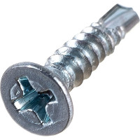 Саморез ZAMETAL 3,5х16 со сверлом и потайной головкой, DIN 7504Р, оц., 1000 шт ZA082174