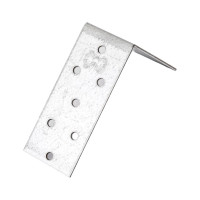 Перфорированный уголок ALBERTS оцинкованный, 100x100x40х2 мм 353216