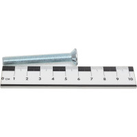 Потайной винт, цинк, DIN965, 8х60 мм, малая фасовка (12 шт.) КРЕП-КОМП вп860мф