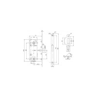 Врезная защелка PUNTO PL96WC-50 WH белый 43301