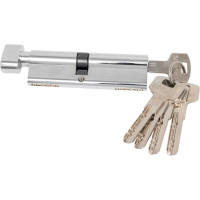 Цилиндровый механизм с вертушкой Fuaro 200 ZM 100 mm /50+10+40/ CP хром, 5 кл. 42727