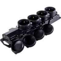 Штепсельная переносная розетка Bylectrica 4-местная IP44, Р16-467