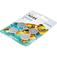 Батарея Mirex, литиевая CR2032 3V 4 шт ecopack 23702-CR2032-E4