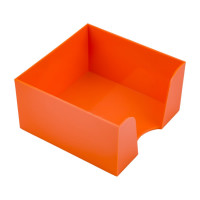Пластбокс для бумажного блока ОСКОЛПЛАСТ 9х9х5 см, оранжевый 995-12