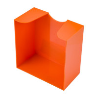 Пластбокс для бумажного блока ОСКОЛПЛАСТ 9х9х5 см, оранжевый 995-12