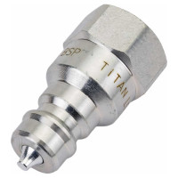 Соединение быстроразъемное серия А ISO 7241-A (1/4; ниппель; оцинкованная сталь) TITAN LOCK TL2AM