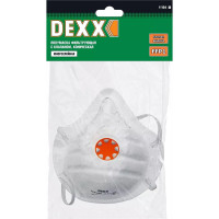 Коническая фильтрующая полумаска DEXX FFP1 с клапаном 11104_z01