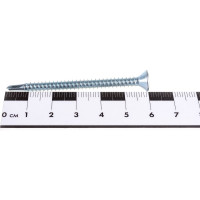 Саморез ZAMETAL 4,8x60 со сверлом и потайной головкой, DIN7504Р, оц., 200 шт ZA082396