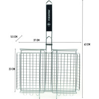 Универсальная решетка-гриль Forester с регулируемой высотой, 24х37 см BQ-N05